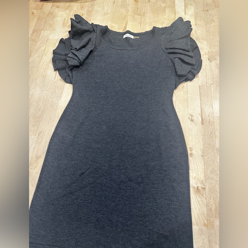 Calvin Klein Charcoal Knit Top